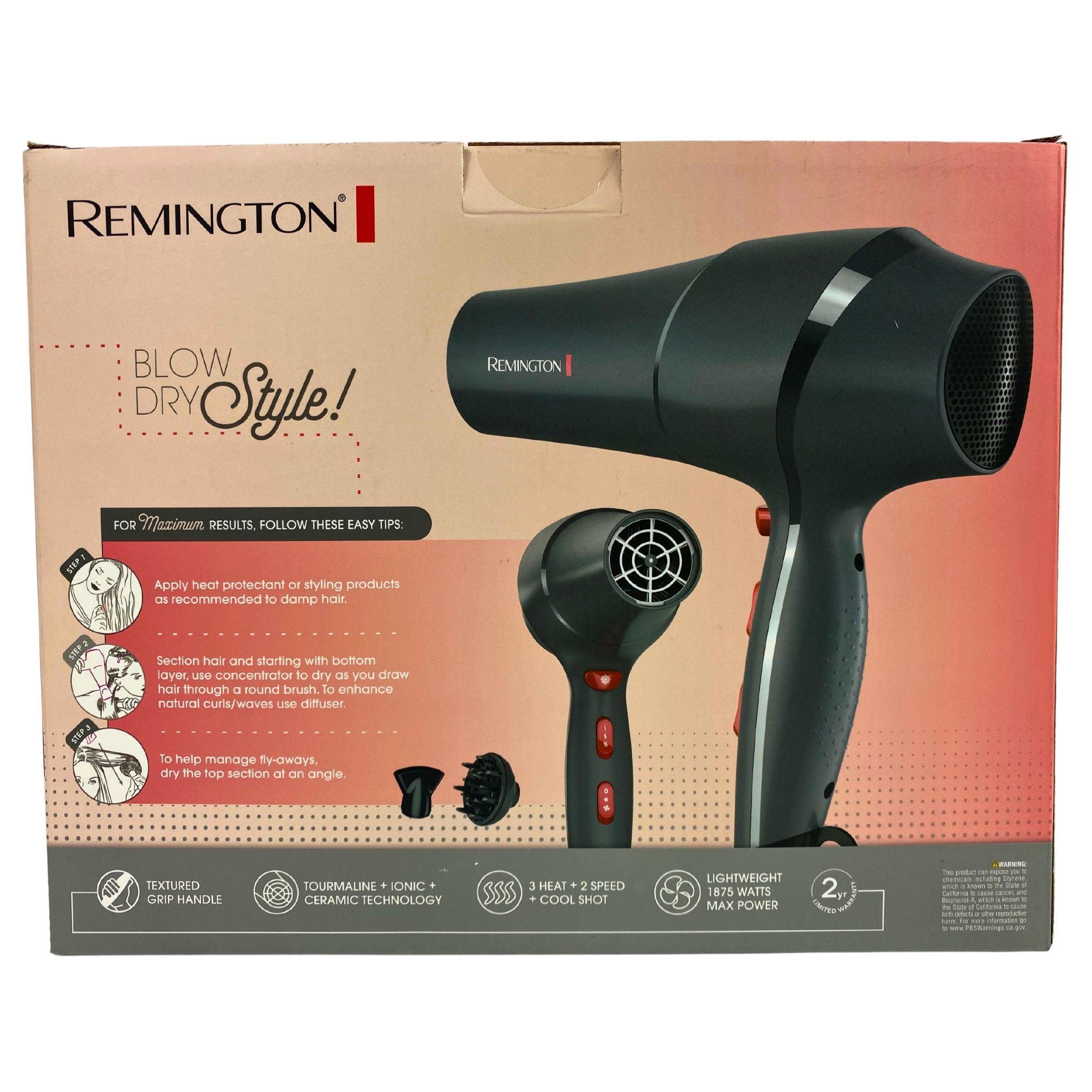 Remington Blow Dryer Styling Brush with Textured Grip Handle - 10 Pack for Salon & Home Hair Styling - Perfect for Volume, Curls & Smoothing Treatments