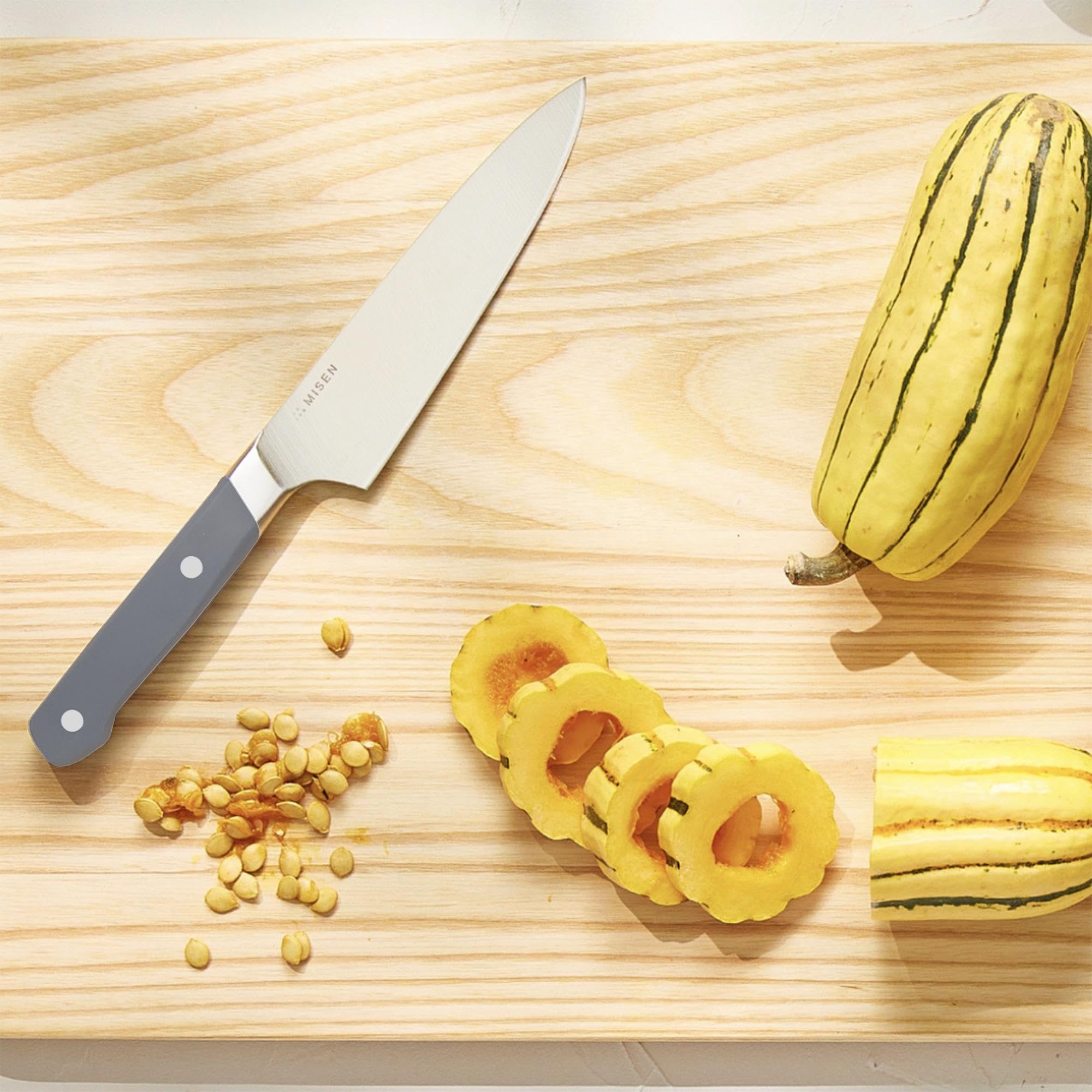 Misen Ultimate 6.8 Inch Chef's Knife - Professional Japanese Stainless Steel Kitchen Knife with High Carbon German-Japanese Hybrid Blade - Perfect for Slicing, Dicing & Food Prep - Ideal for Home Chefs & Culinary Enthusiasts