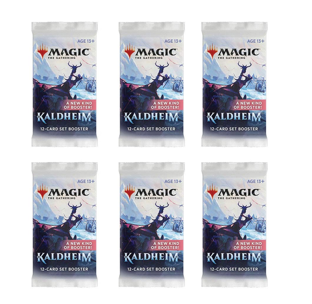 6 Packs Magic: The Gathering MTG Kaldheim Set Booster Pack Lot - Perfect for Collectors, Deck Building & Game Night Battles