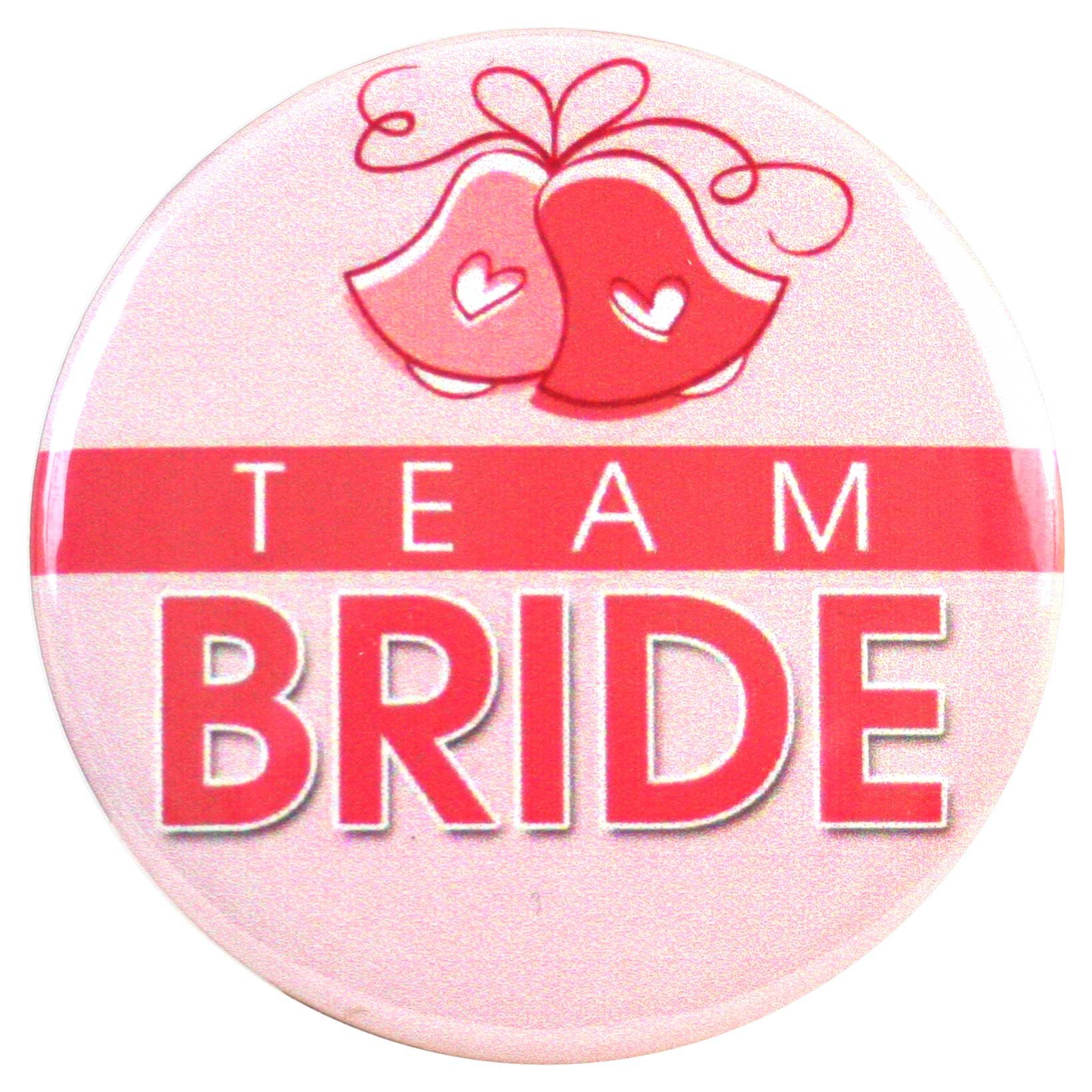 Buttonsmith® Team Bride Bachelorette Party Button Set - 12 Fun Wedding Party Badges for Bridal Showers, Girls Night Out & Bachelorette Celebrations