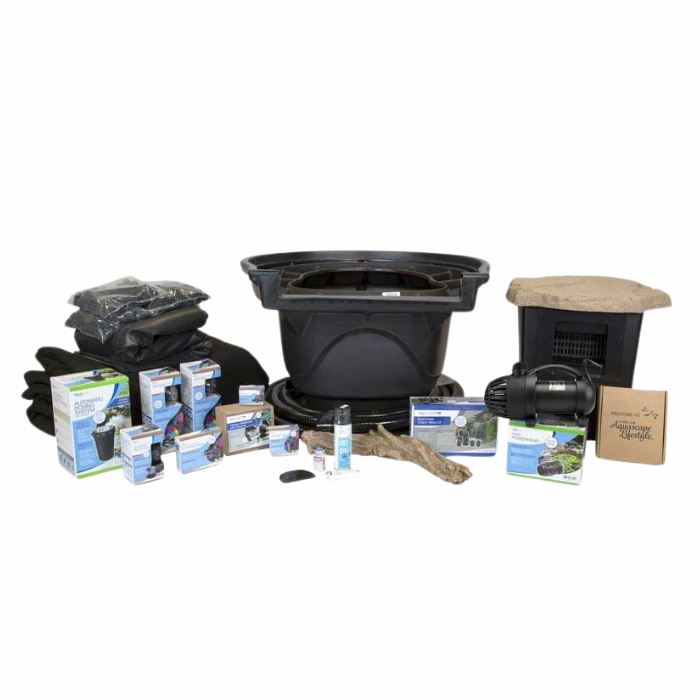 Premium Aquascape Large DELUXE Pond Kit 21' x 26' with Adjustable Flow AquaSurge® 4000-8000 Pump | Perfect for Garden Water Features, Koi Ponds & Outdoor Landscaping