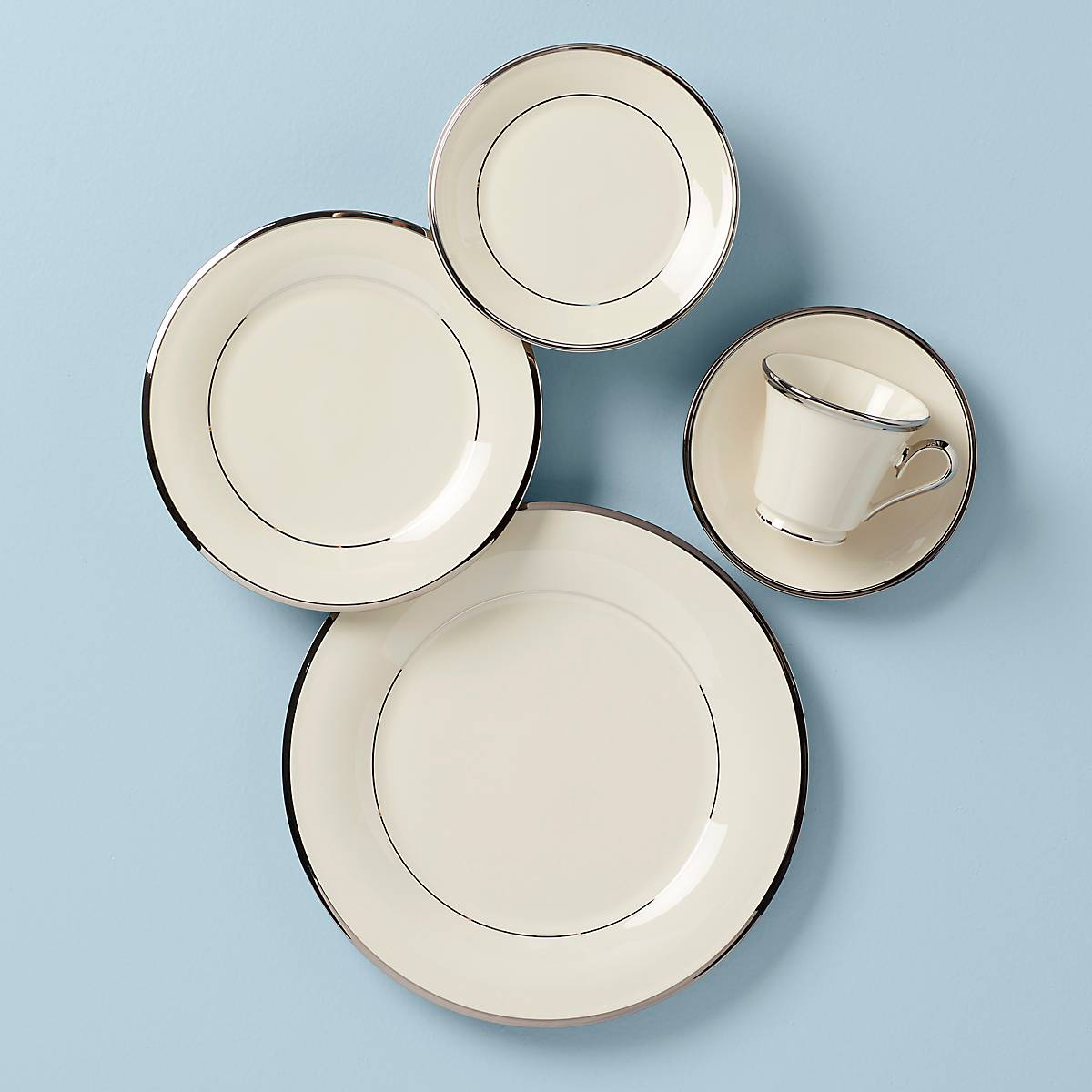 Solitaire 5-Piece Place Setting - Elegant Dinnerware Set for Formal Dining & Special Occasions