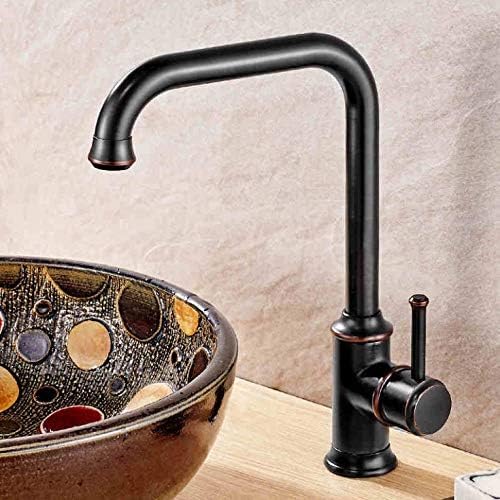 Premium Single Handle Deck Mounted Bathroom & Kitchen Sink Faucet - Solid Brass Construction for Durability - Perfect for Modern Homes, Apartments & Renovation Projects