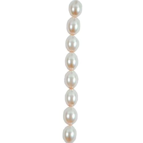 Expo Rice Pearl Glass Beads - 44 Pack Bulk DIY Jewelry Making Supplies for Necklaces, Bracelets & Craft Projects - Perfect for Beading, Scrapbooking & Home Decor
