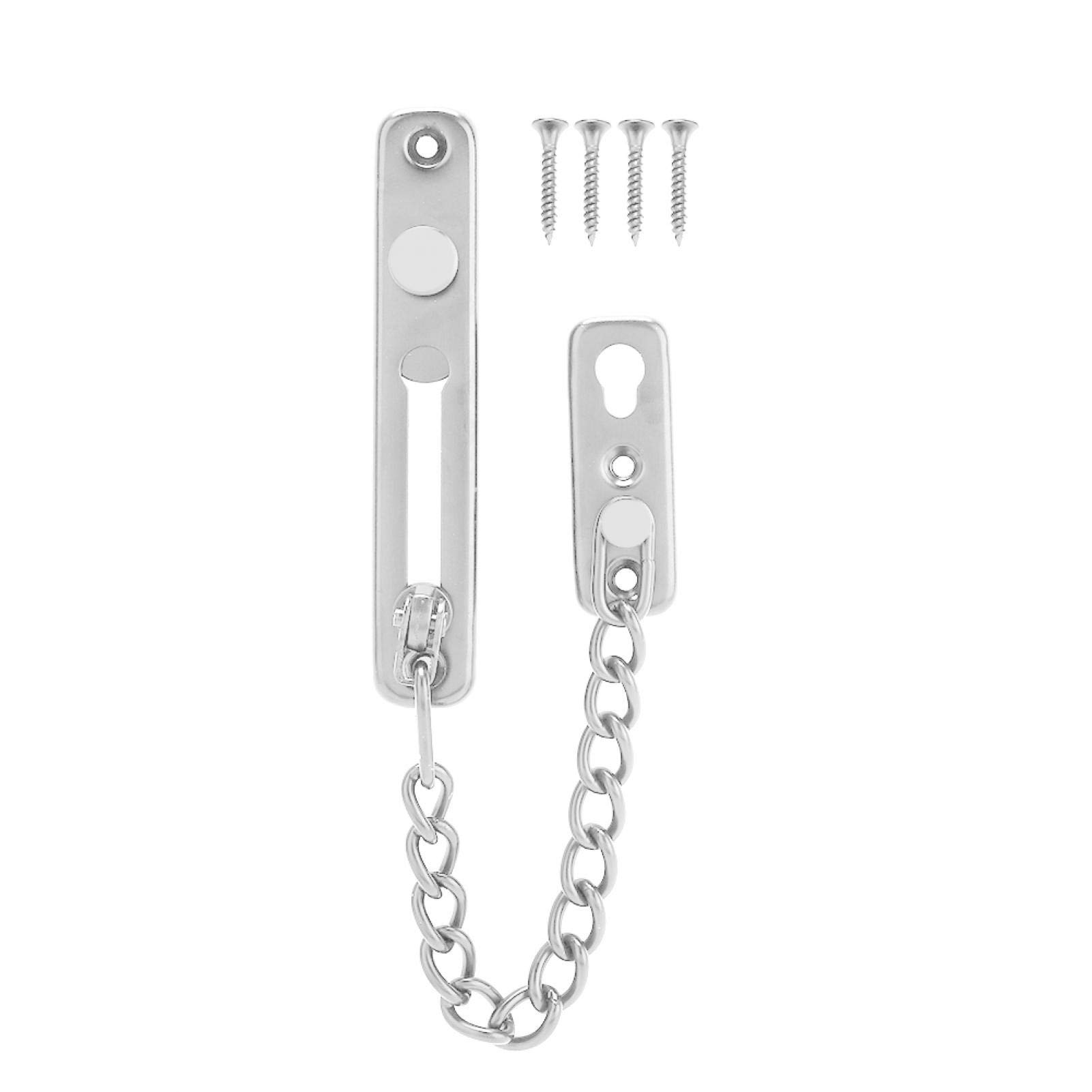 TOPINCN Stainless Steel Anti-Theft Chain Lock - Heavy Duty Security Guard for Home, Hotel & Apartment Doors | Indoor Safety Protection | Perfect for Front Door, Bedroom & Bathroom Security