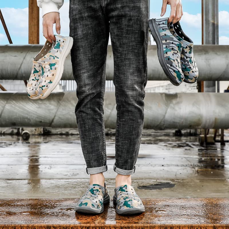 Eliogn Men's Lightweight Water Shoes - Soft Cloud Beach Shoes for Outdoor, Creek & Wading | Breathable Quick-Dry Work Shoes | Perfect for Swimming, Hiking, Fishing & Water Sports