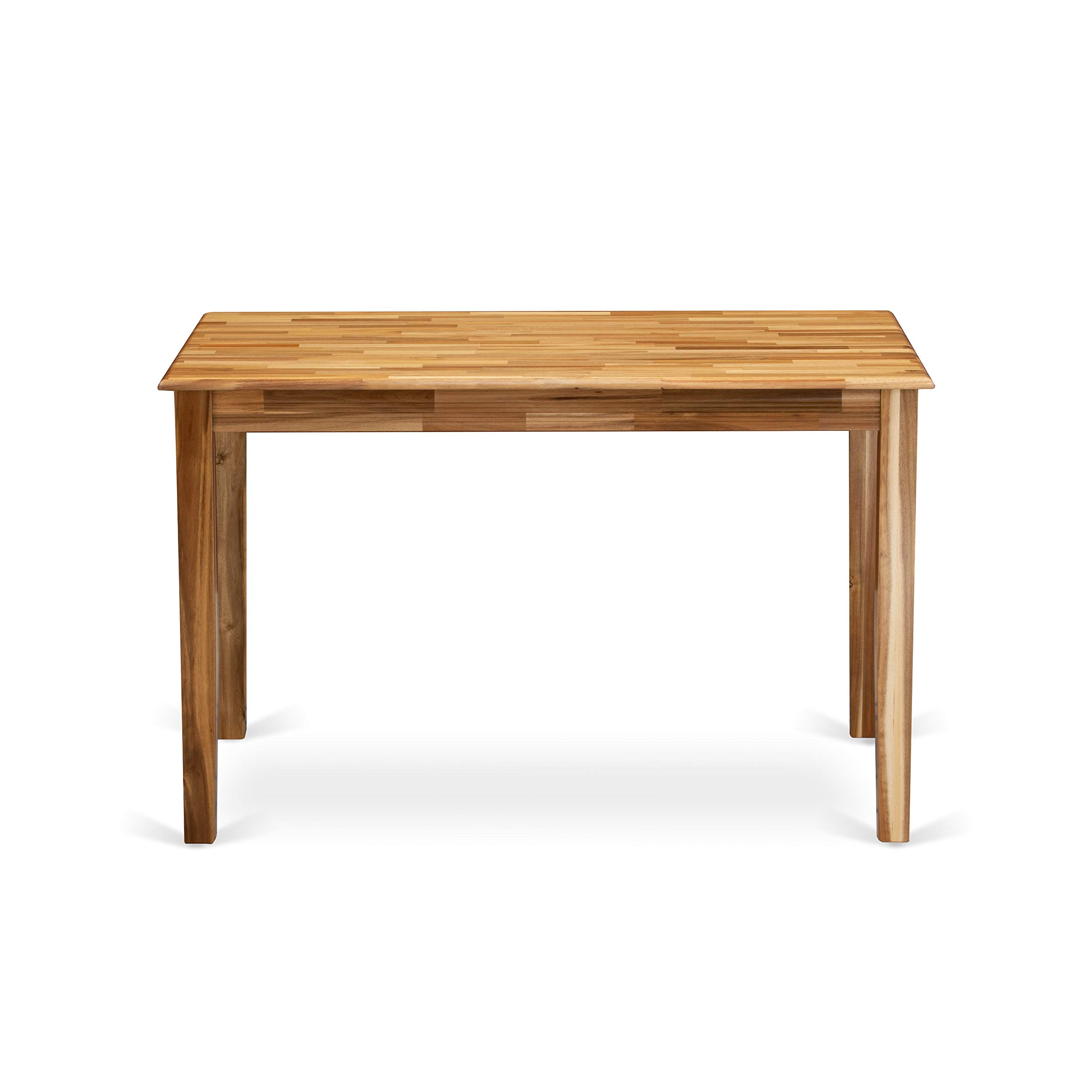 East West Furniture YAT-ANA-T Yarmouth 30x48 Inch Rectangle Kitchen Dining Table in Natural Finish - Perfect for Small Spaces, Breakfast Nooks & Cozy Family Meals