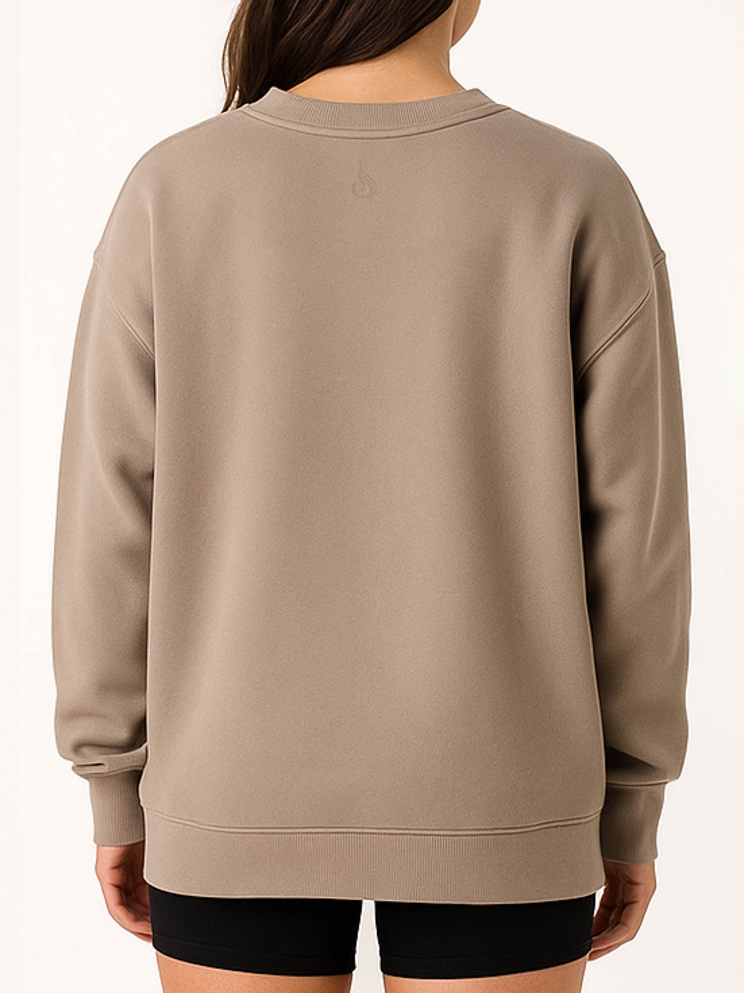 Cozy Taupe Boyfriend Pullover Sweater - Soft & Oversized Women's Knit Top for Casual Wear & Lounge Comfort