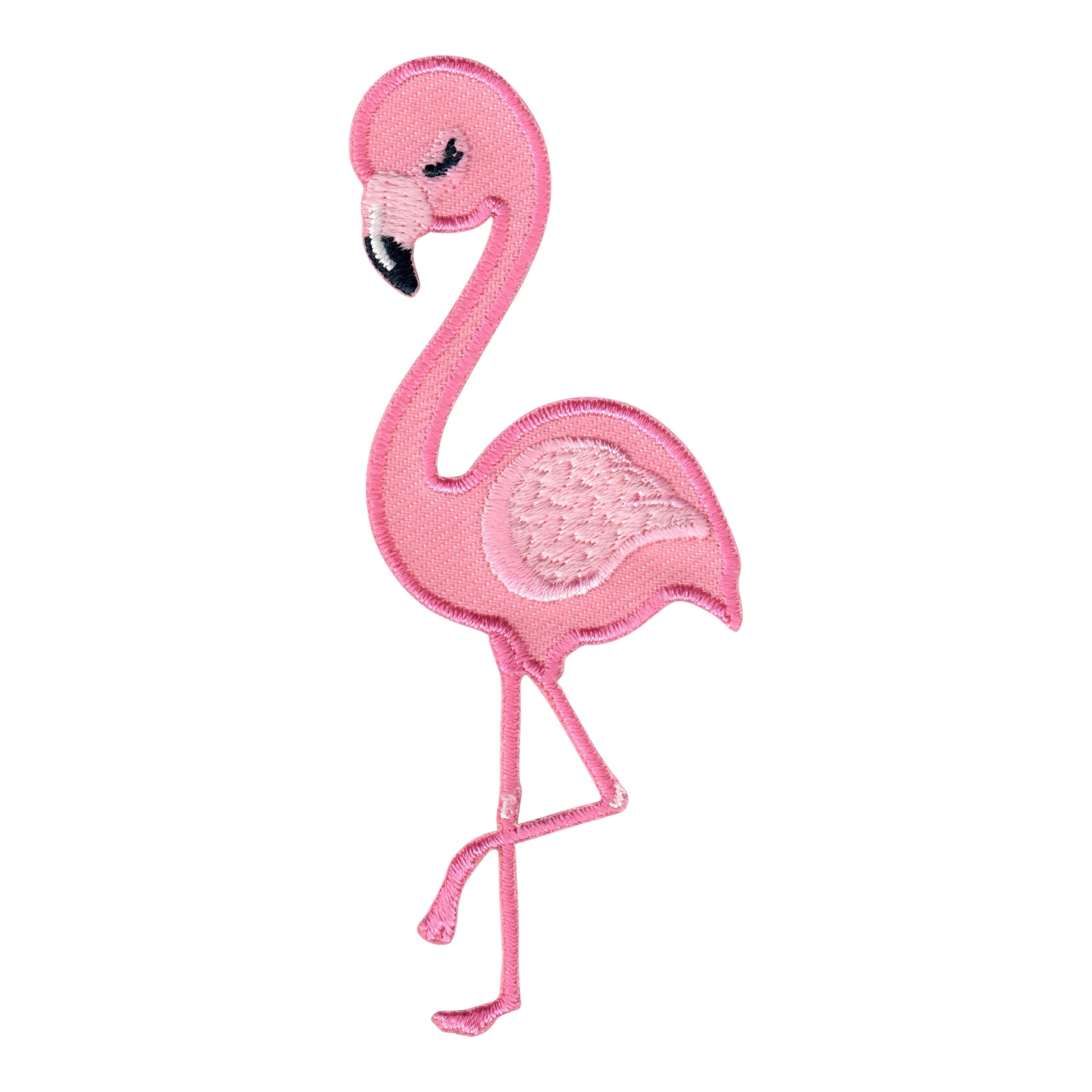 Flamingo Iron On & Sew On Patch - Cute Applique for Kids & Baby Clothes - Perfect for DIY Crafts, Backpacks, and Baby Onesies