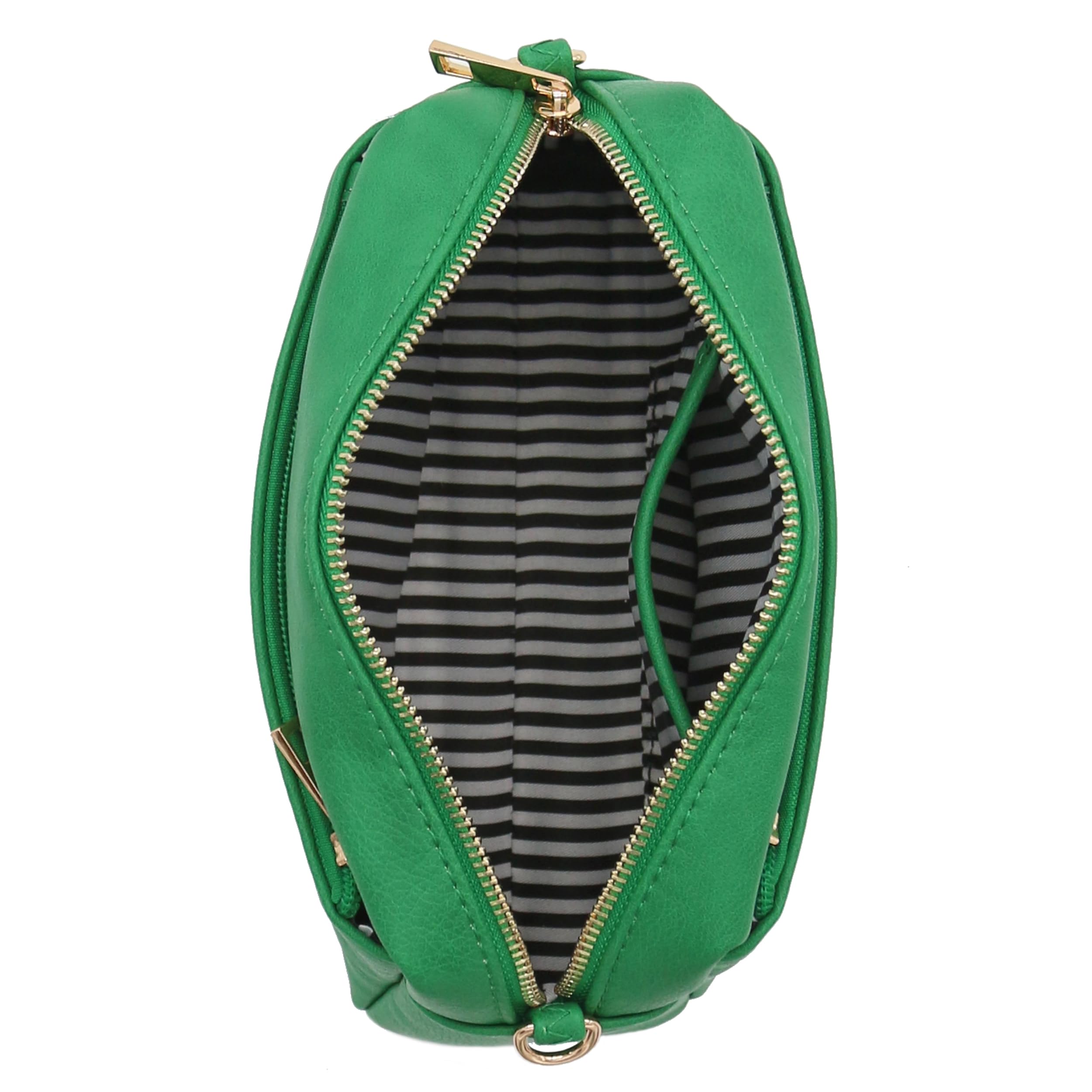 Stylish Triple Zip Small Crossbody Bag for Women - Compact Secure Shoulder Purse with Multiple Pockets - Perfect for Travel, Shopping & Everyday Use