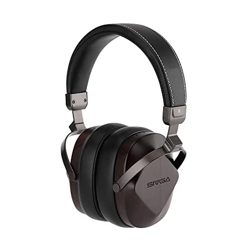 SIVGA Oriole SV022 Premium Wooden Wired Headphones - Closed Back Dynamic Headphones with Zebrano Wood Design for Audiophiles, Music Lovers & Studio Recording - Perfect for Home Listening, Gaming & Professional Audio Work