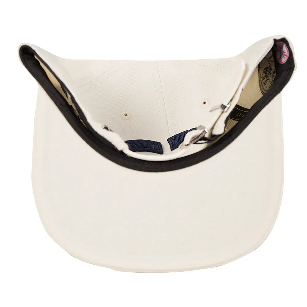 New York Yankees Snapback Hat - MLB Official Unisex Adjustable Baseball Cap in Eggshell White | Perfect for Games, Fan Gear & Streetwear Fashion