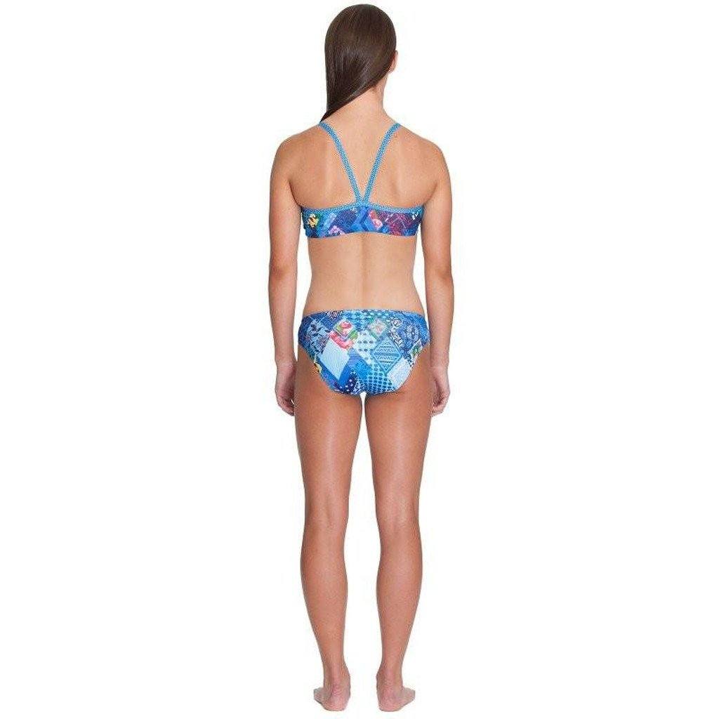 AMANZI Posy Patch Girls Two Piece Bikini Set - Floral Print Swimwear for Teen & Kids - Perfect for Beach, Pool & Summer Vacations