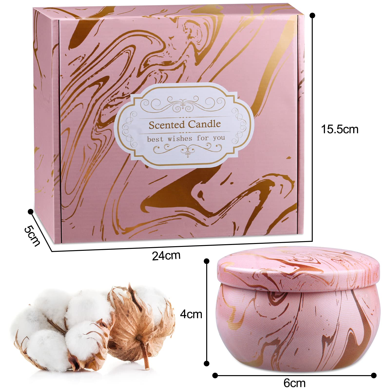 Aromatherapy Scented Candles for Women - 2.5oz Soy Wax Candles Set, Long Lasting Home Fragrance, Relaxing Gifts for Spa, Yoga, Bath, Birthday & Special Occasions - Perfect for Stress Relief and Home Decor