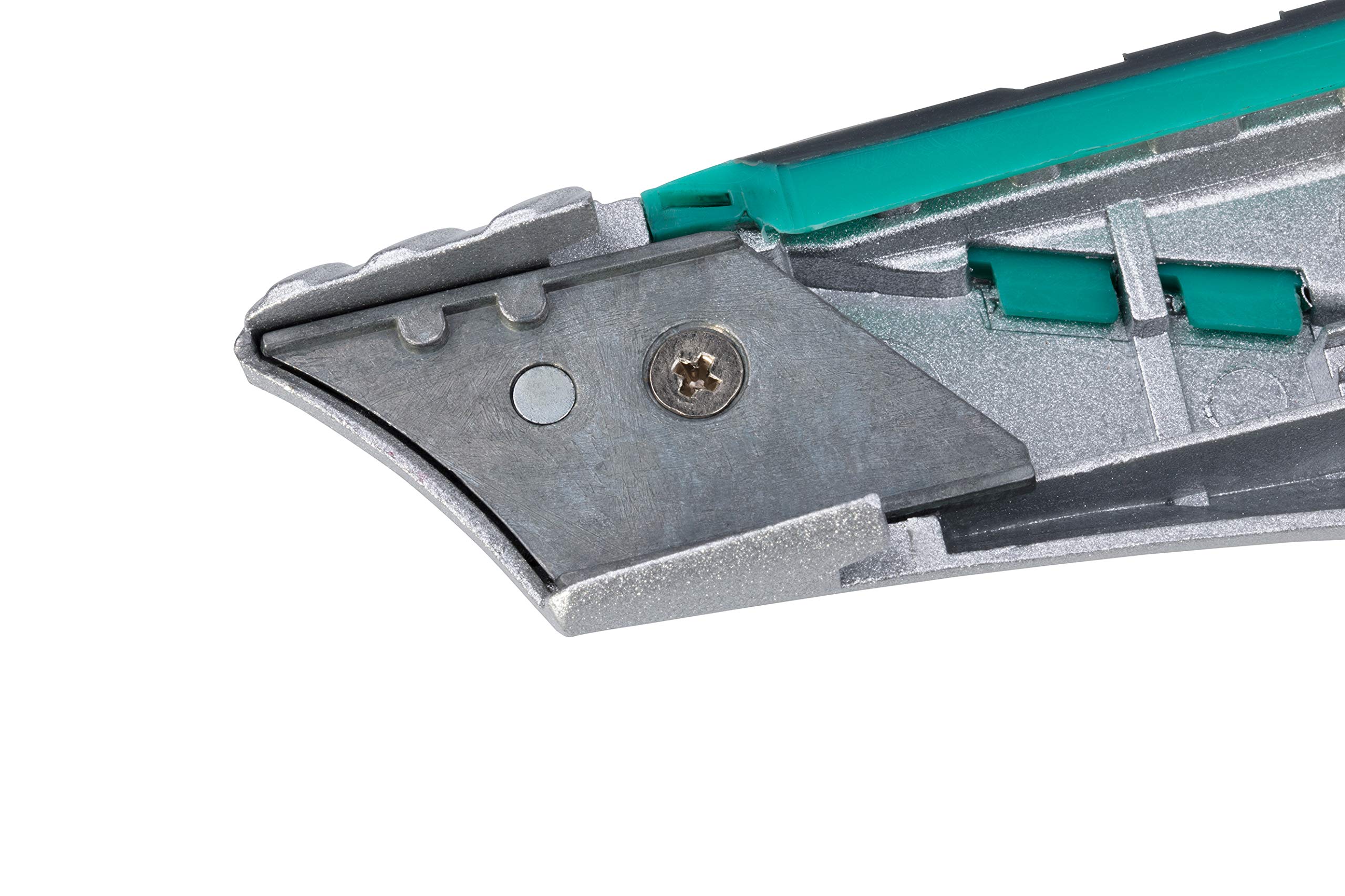 Wolfcraft Professional Trapezium Blade Knife with Fixed Blade I 4089000 | Heavy Duty Craft Knife for Cutting Wood, Leather & Solid Materials | Perfect for Woodworking, DIY Projects & Crafting