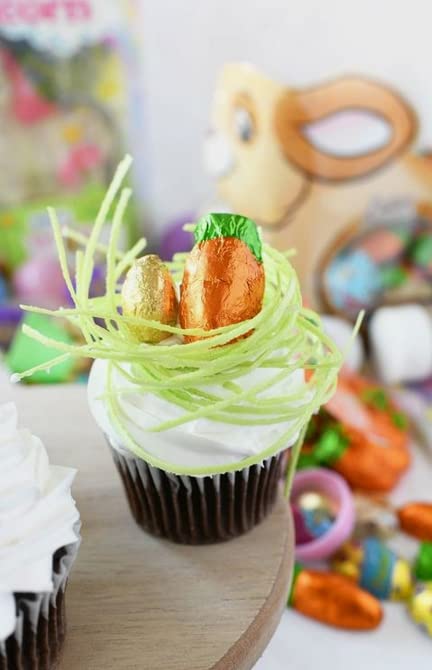 Edible Easter Grass - 2 Pack (1OZ Each) | Eco-Friendly Easter Basket Filler for DIY Decorations & Spring Celebrations