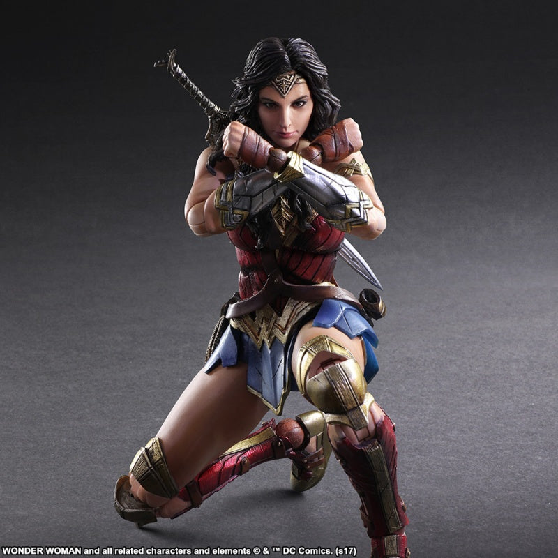 DC Universe Wonder Woman Variant Play Arts Kai Action Figure - Collectible Superhero Toy for Display & Gifts - Perfect for Fans, Collectors & Home Decor