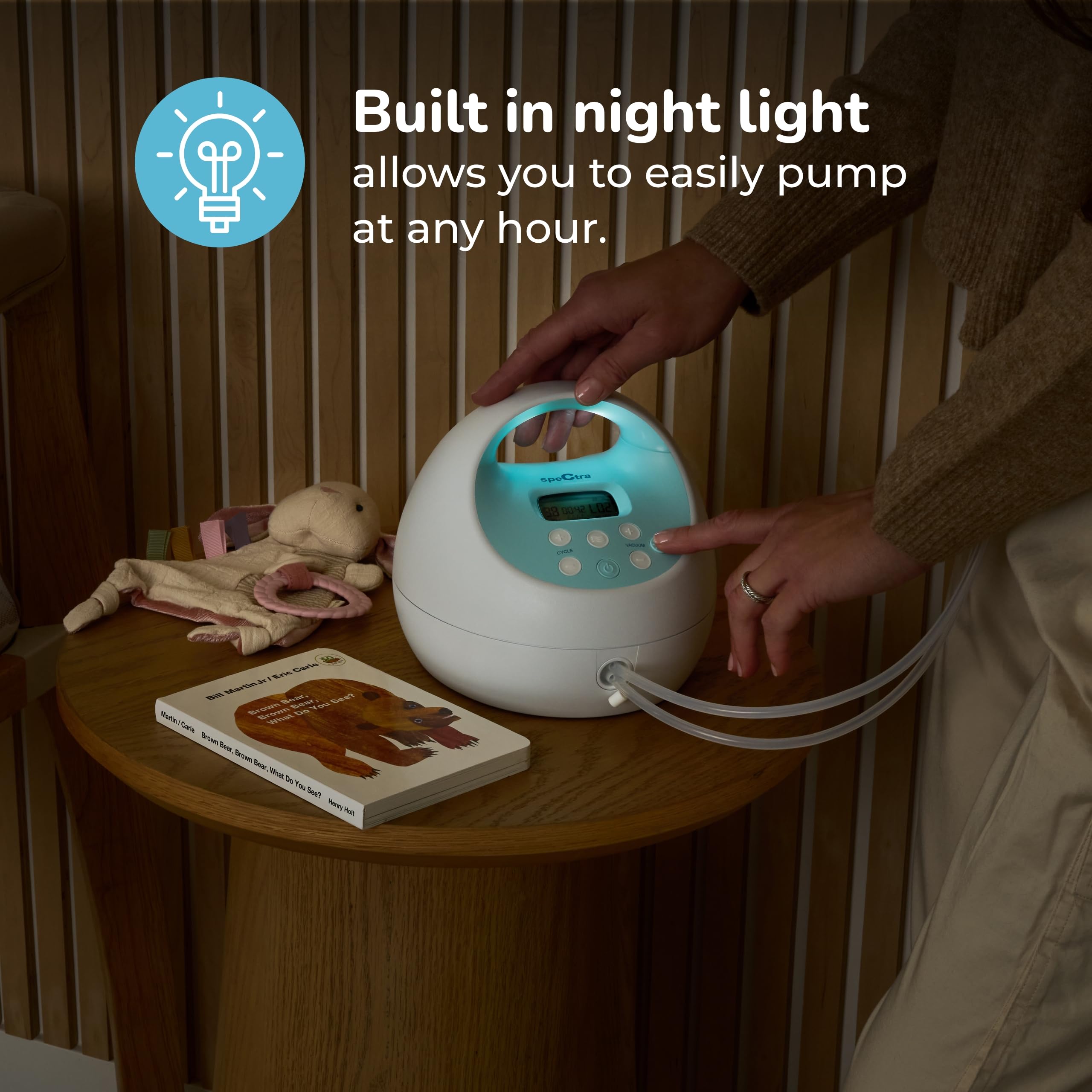 Spectra Baby S1 Plus Premier Electric Breast Pump with Rechargeable Battery - 28mm Flange Size, Includes Premium Grey Tote & Accessory Kit - Perfect for Travel, Work & Hands-Free Pumping at Home