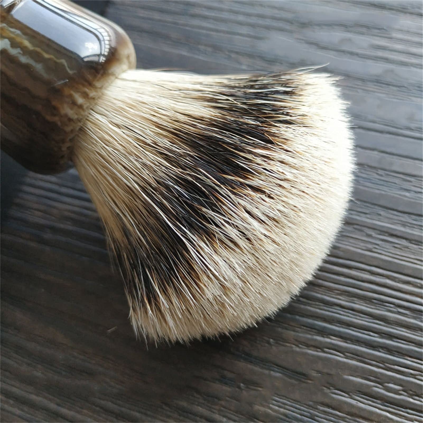 Premium Pure Badger Hair Shaving Brush for Men - Handmade Wet Shave Beard Brush with Foam - Perfect Gift for Him - Ideal for Daily Grooming & Luxury Shaving Routine