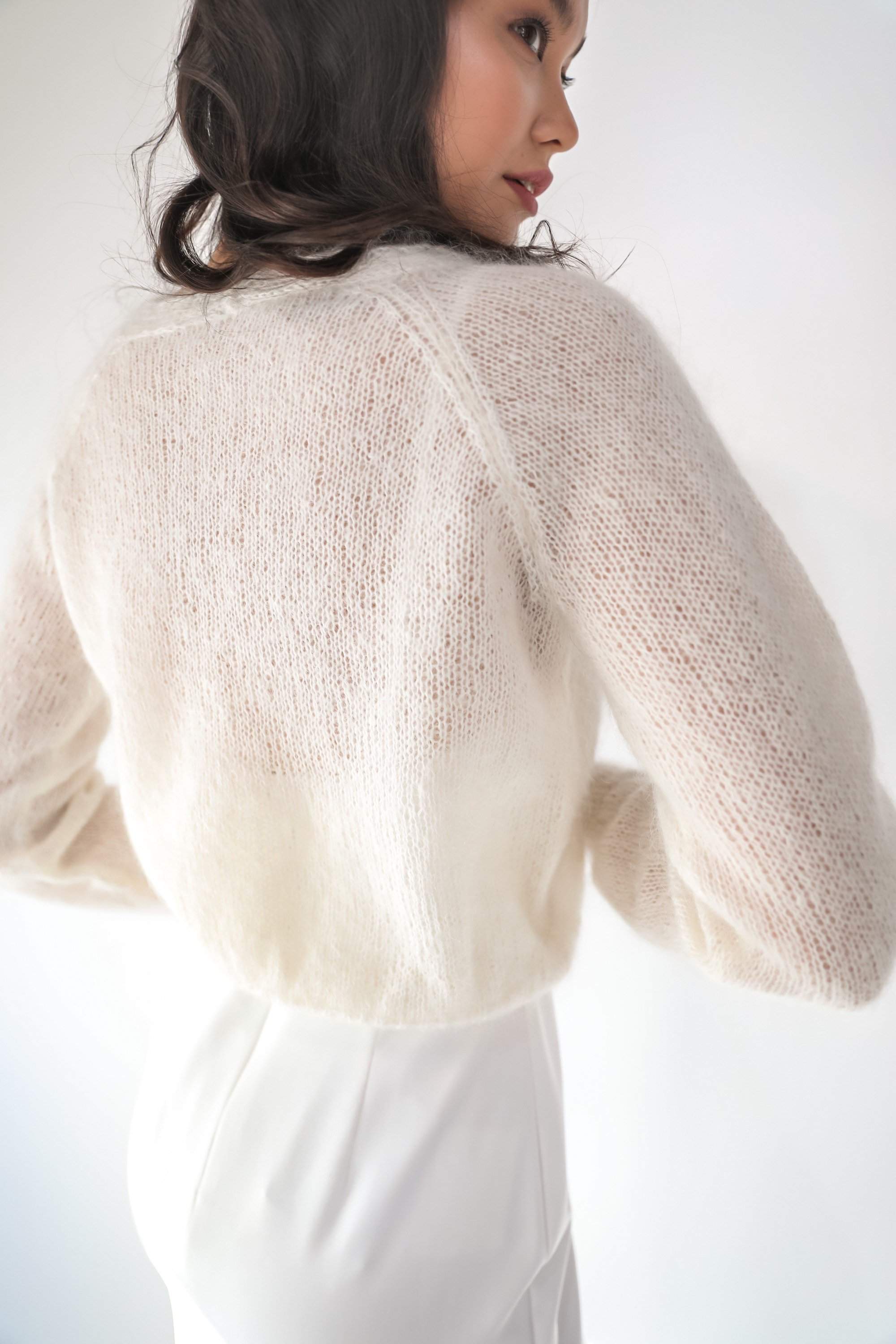 Bridal Cardigan C214 - Elegant Wedding Shawl for Brides | Ready to Ship | Perfect for Ceremony, Reception & Photo Shoots