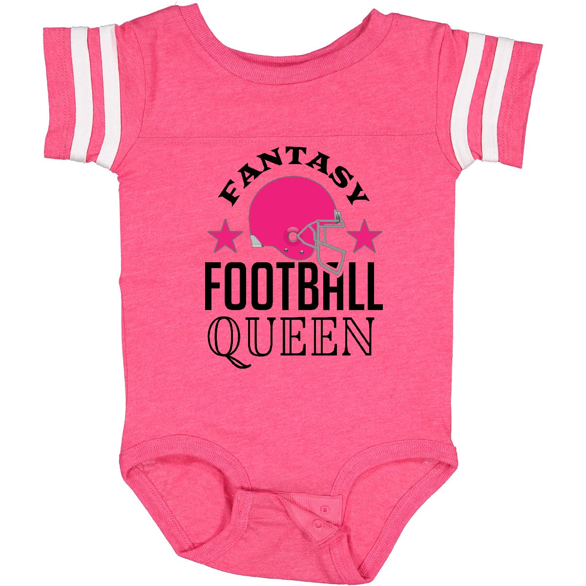 Inktastic Fantasy Football Queen Sports Gift Baby Bodysuit - Cute Football Fan Outfit for Baby Girls & Boys - Perfect for Game Day, Baby Showers & Sports Themed Parties