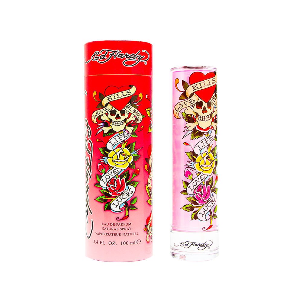 Ed Hardy Women's Perfume by Christian Audigier - 3.4 oz Eau de Parfum Spray | Floral Fruity Fragrance for Date Night & Special Occasions