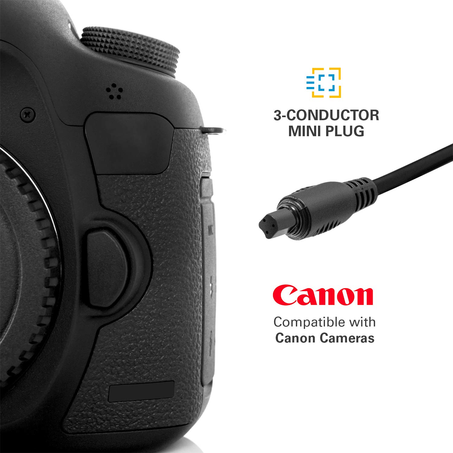 Polaroid PLRTC18 Shutter Release Timer Remote Control for Canon DSLR Cameras - Compatible with Select Models - Perfect for Time-Lapse, Group Photos & Long Exposure Photography