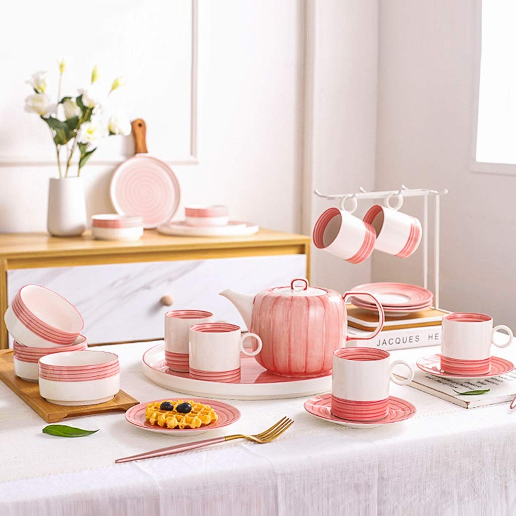 Nordic Style Ceramic Coffee Mug Set - Elegant Home & Living Room Tea Cups for Afternoon Tea, Coffee, and Hot Beverages - Perfect for Cozy Mornings, Relaxing Evenings, and Hosting Guests