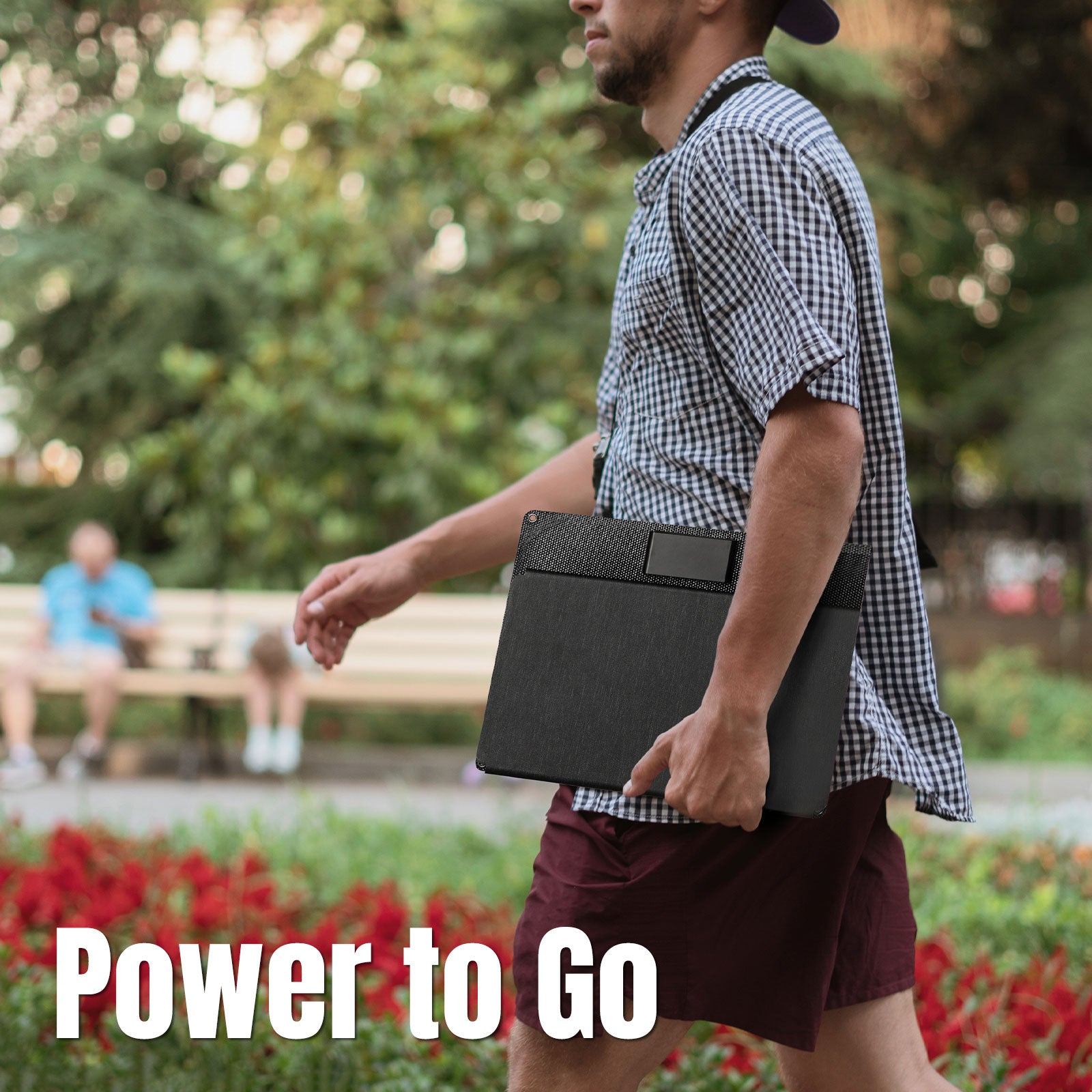 Raddy SP30 30W Foldable Solar Panel Charger with QC3.0 Fast Charging & USB-C Port - Portable Power for Camping, Hiking, Emergency, and Outdoor Adventures