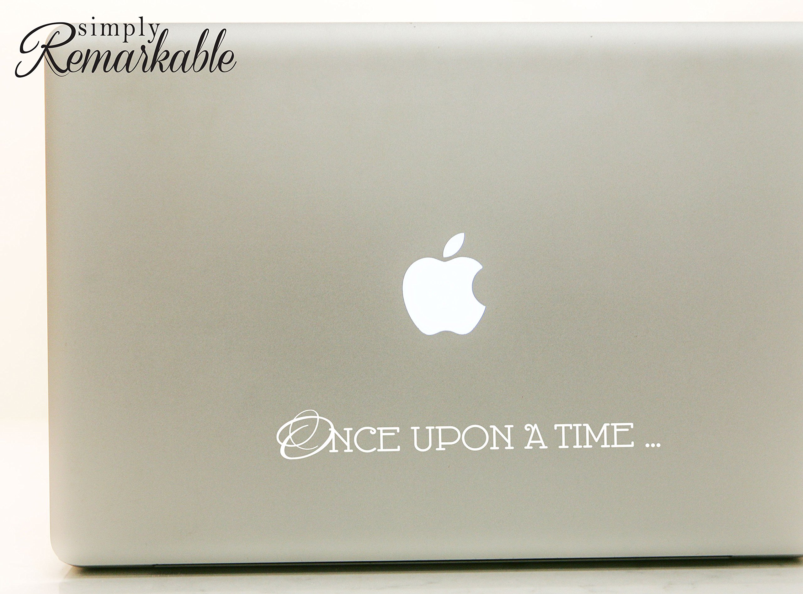 Once Upon A Time Vinyl Decal Sticker - 7.6 x 1 Inch Removable Waterproof Sticker for Laptop, Wall, Car, MacBook, Phone - Perfect for DIY Decor, Gifts & Personalization