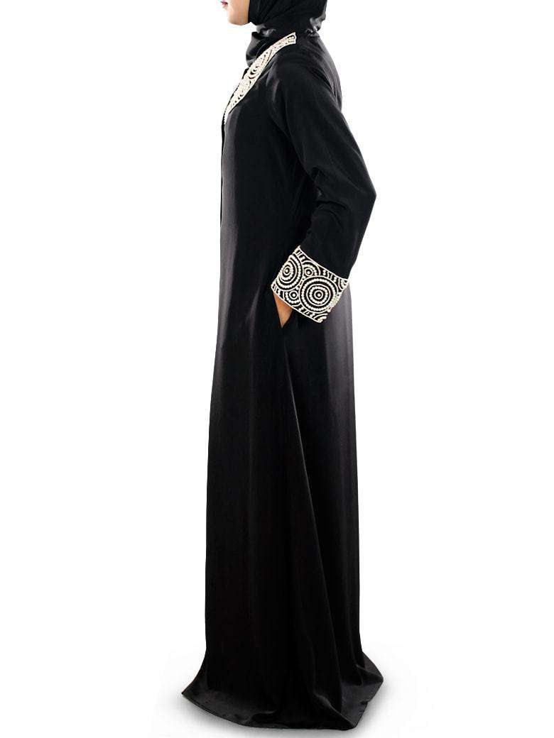 Iqra Black Burqa - Islamic Full Cover Abaya for Women - Modest Prayer Dress for Mosque & Daily Wear