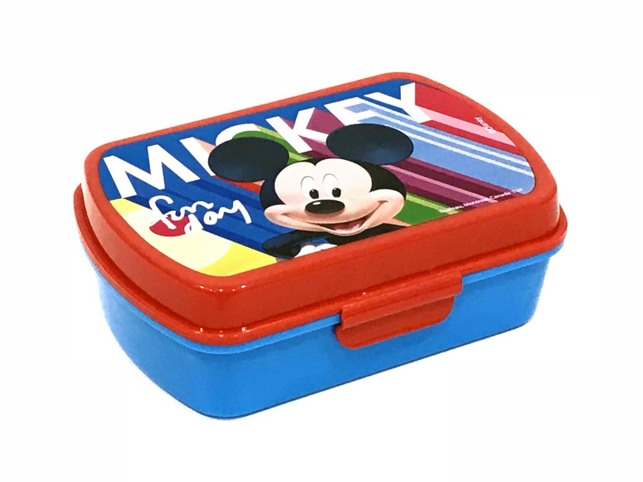 Mickey Mouse Sandwich Maker for Kids - Plastic Non-Stick Bread Toaster (MK18001) - Fun Breakfast & Snack Maker for Home, School, or Picnics