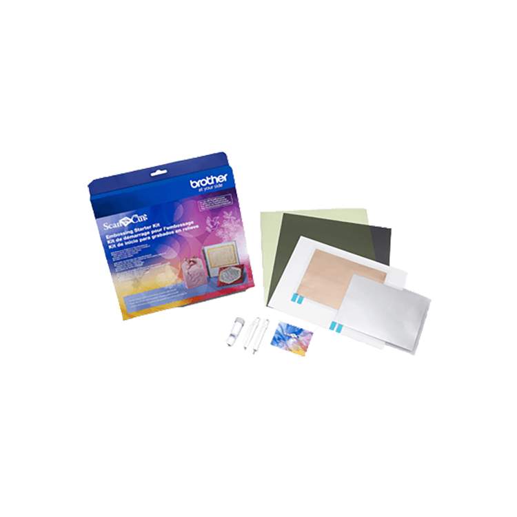 Brother ScanNCut Embossing Starter Kit CAEBSKIT1 - DIY Scrapbooking, Card Making & Paper Craft Supplies for Creative Projects
