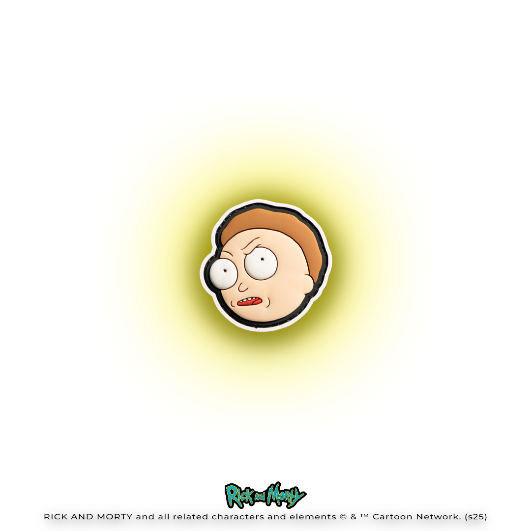 Rick and Morty Morty Head Iron-On Patch - Fun Cartoon Embroidered Applique for DIY Clothing, Hats, Bags - Perfect for Cosplay, Halloween Costumes & Fan Merchandise