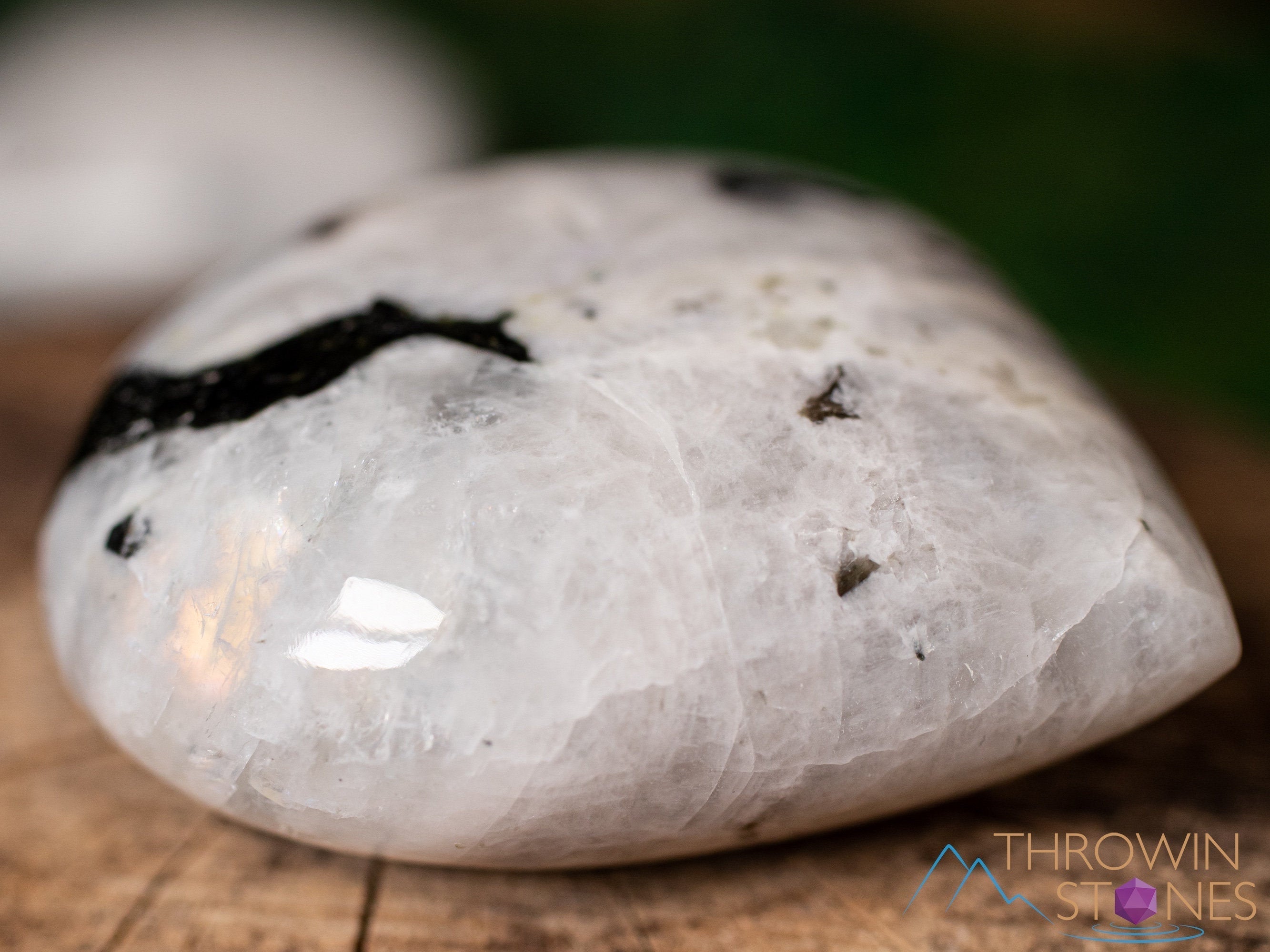 Rainbow Moonstone Crystal Heart Pendant - Natural Healing Stone for Self Care, Spiritual Gifts for Mom, Positive Energy Home Decor (E1823) | Meditation, Yoga, Chakra Balancing, Stress Relief