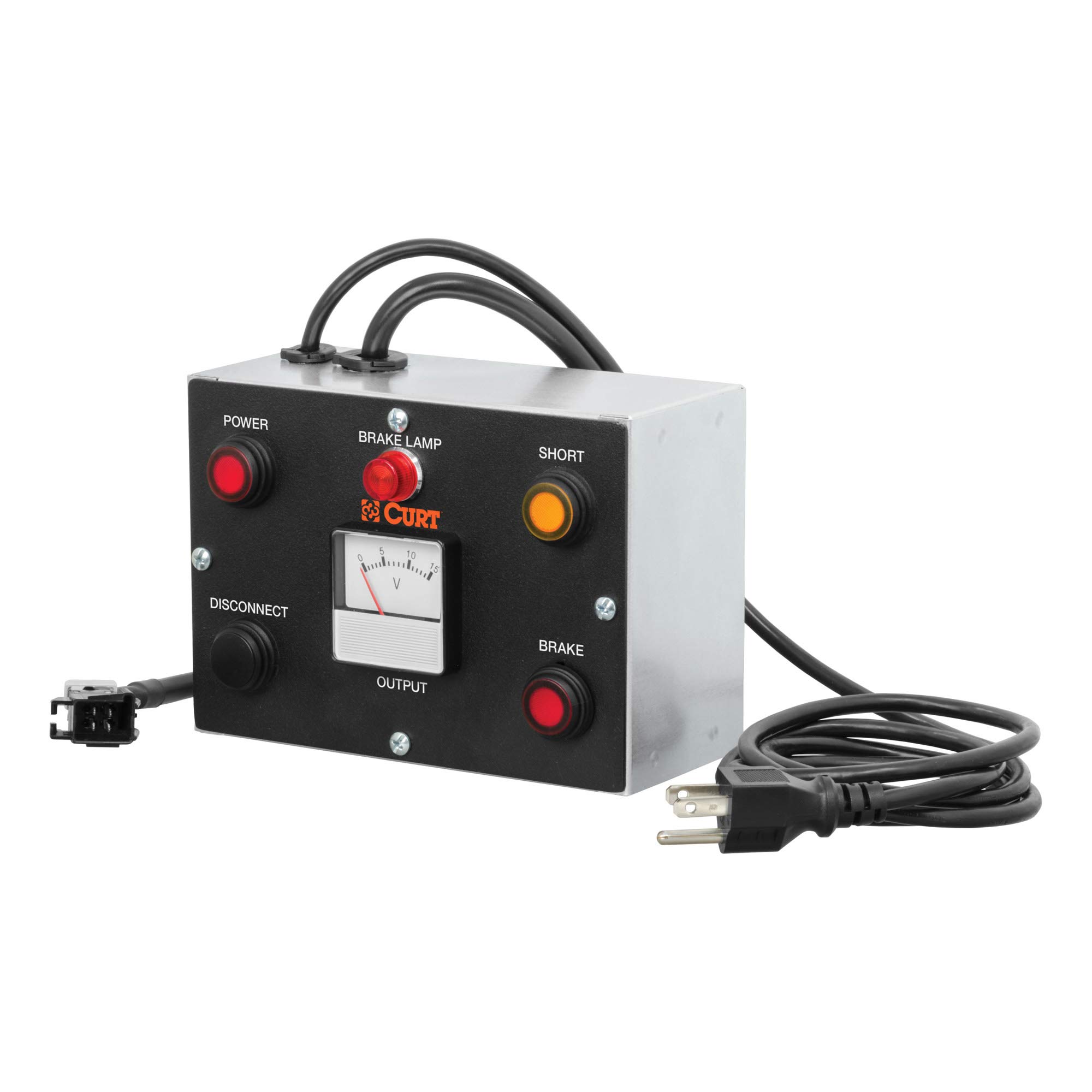 CURT 51521 Trailer Brake Controller Tester - Professional Bench Test Tool for RV, Boat & Utility Trailers - Easy Installation & Accurate Diagnostics