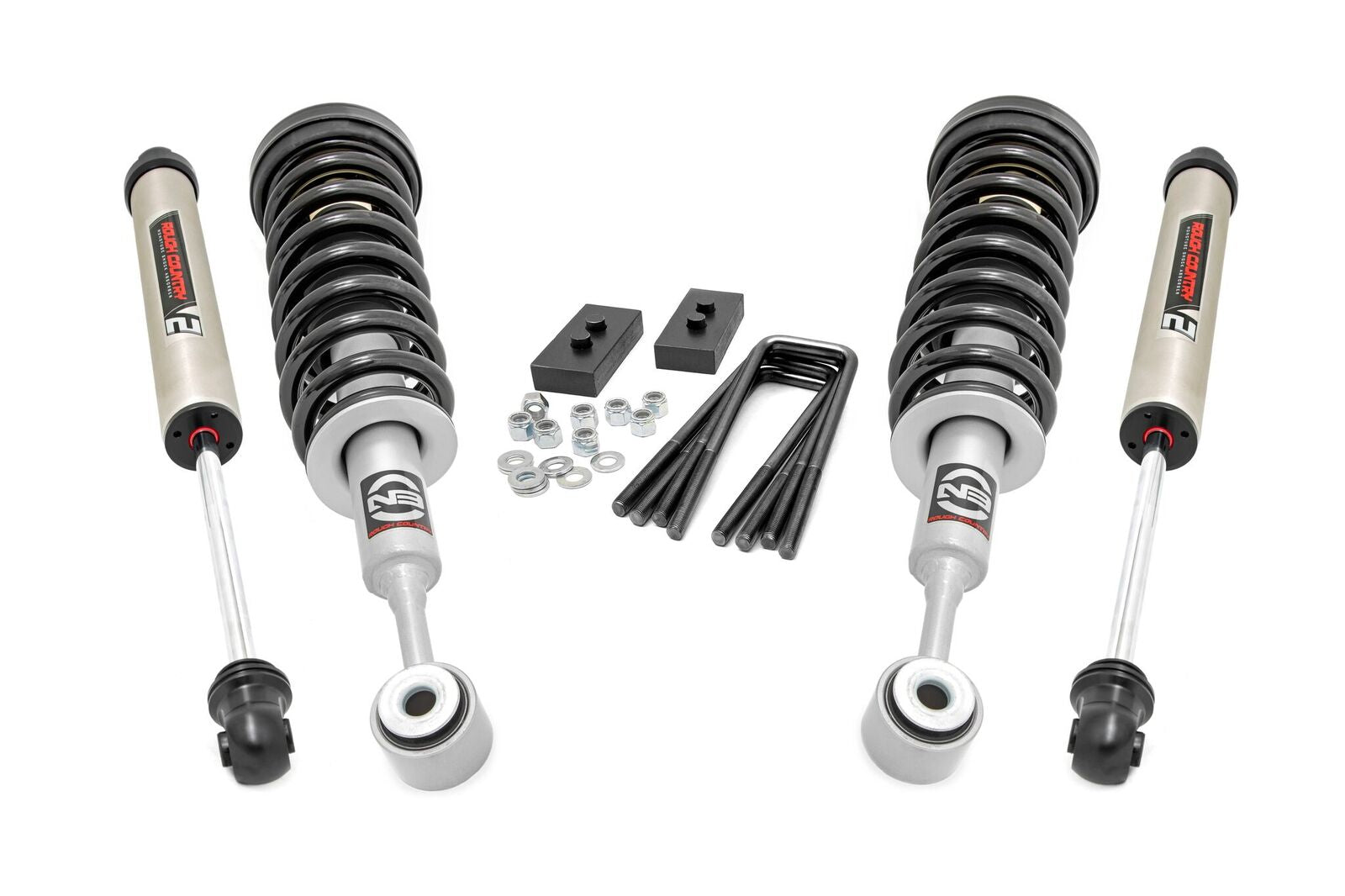2.5 Inch Lift Kit for Ford F-150 2WD/4WD (2004-2008) | N3 Struts & V2 Shocks | Off-Road Suspension Upgrade for Better Ground Clearance