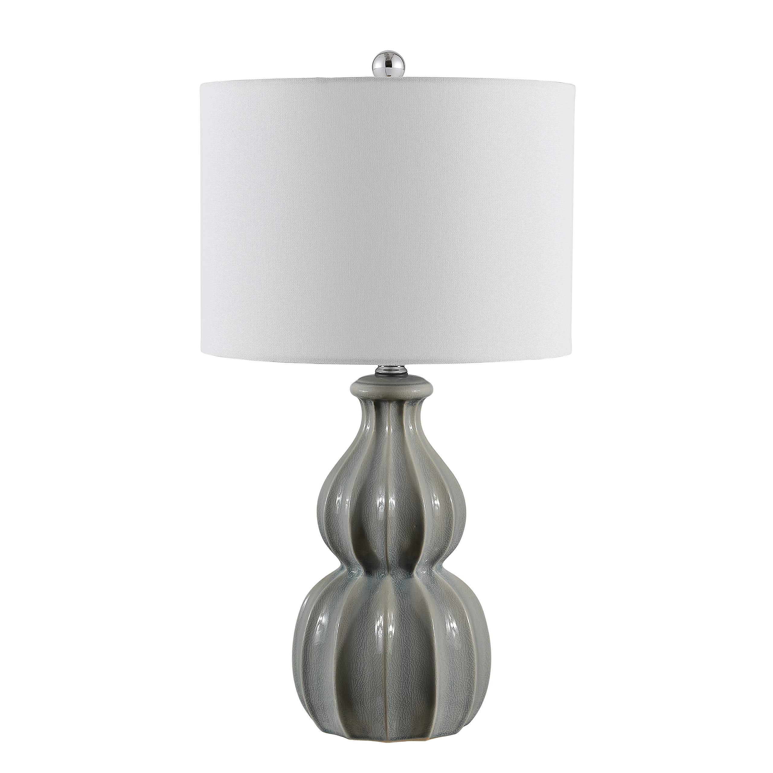 Safavieh Wade Grey Double Gourd Ceramic Table Lamp - 25