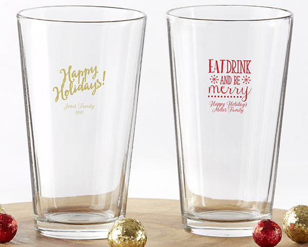 Custom Engraved 16 oz Pint Glass - Personalized Beer Mug with Name or Logo - Perfect for Gifts, Bars, Pubs, and Home Brewing