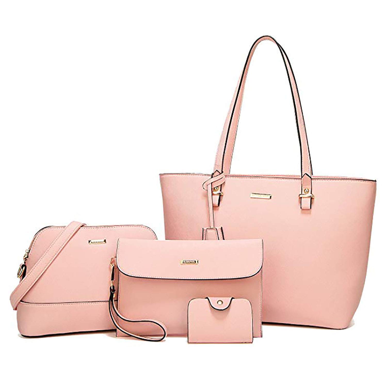 Stylish Women's Handbags Set - Classic Tote, Shoulder Bag, Crossbody Purse & Wallet (4-Piece) | Perfect for Work, Travel & Everyday Use