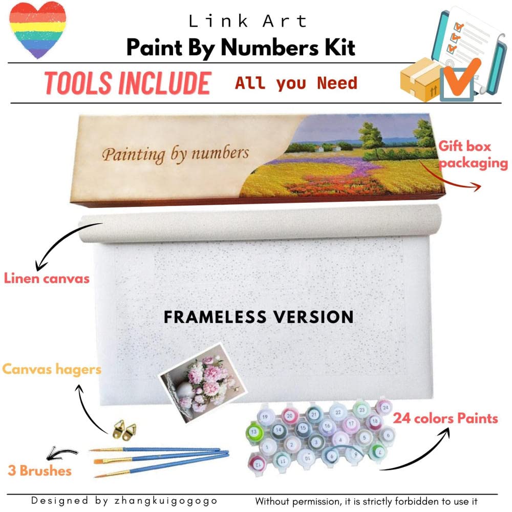 DIY Acrylic Painting by Numbers Kit for Kids & Adult Beginners - Fort of Saint Jean Dulloa by Jean Antoine Gudin | Home Decor, Stress Relief & Creative Gift Idea