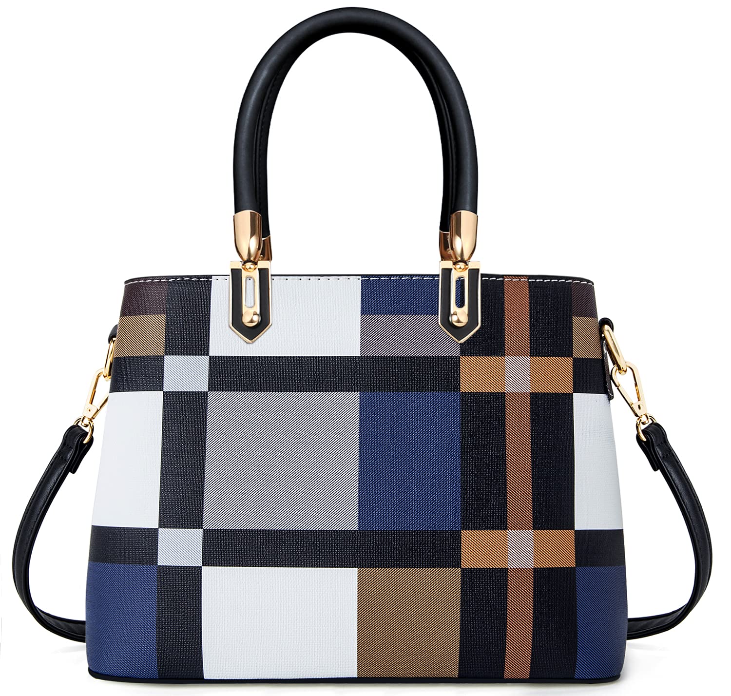 Stylish Women's Tote Shoulder Bag - Fashionable Satchel Purse with Top Handle in Trendy Color Combinations | Perfect for Work, Travel & Everyday Use