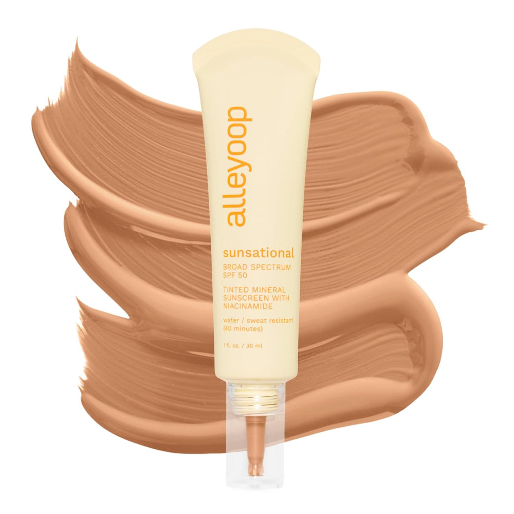 Alleyoop Sunsational SPF50 Skin Tint - Lightweight Tinted Moisturizer with Broad Spectrum Sunscreen for Daily Wear & Natural Glow | Perfect for Beach Days, Outdoor Activities & Everyday Sun Protection