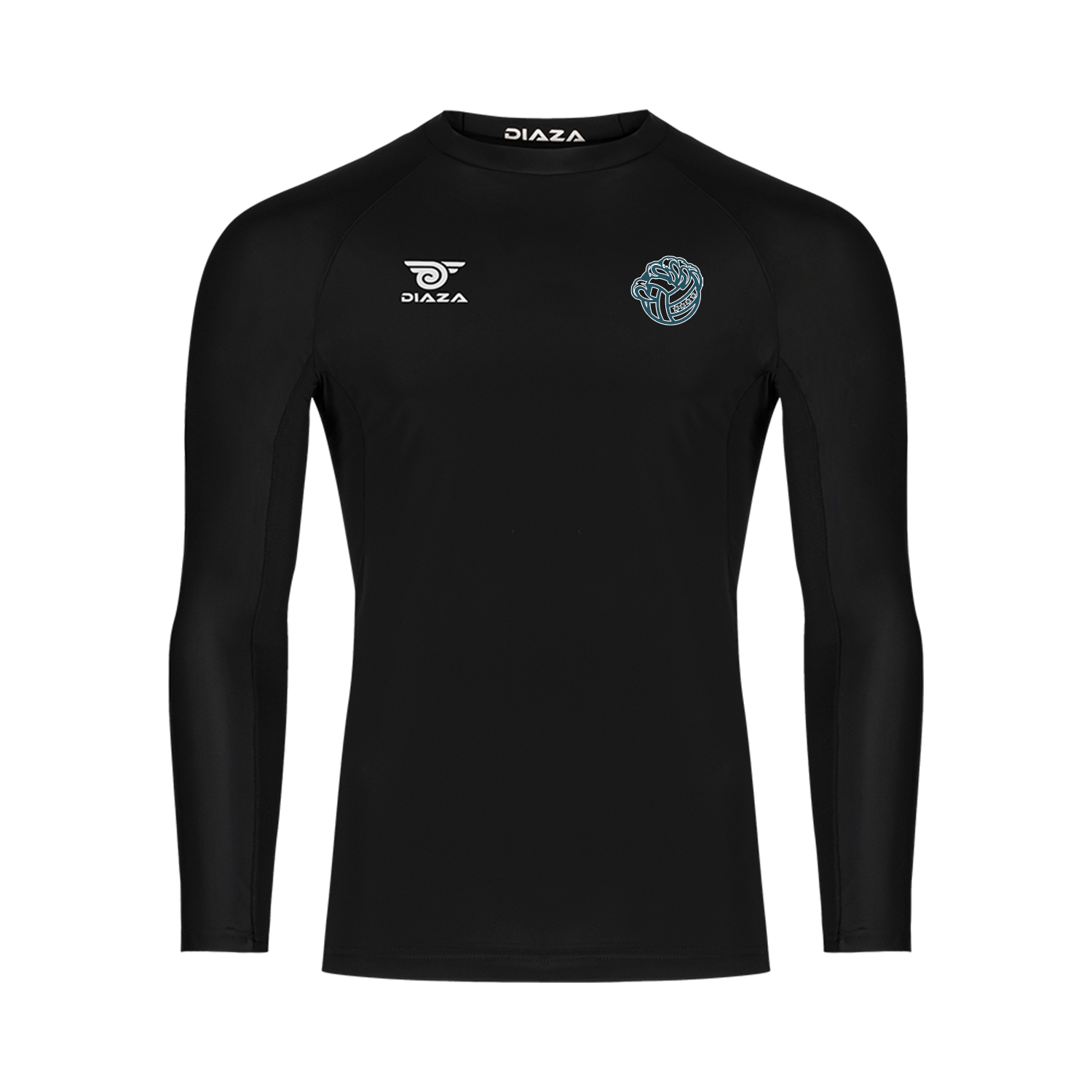 Chicago Prowl Long Sleeve Compression Shirt for Men - Moisture Wicking Workout Top, Athletic Performance Shirt for Running, Gym & Training (Black)