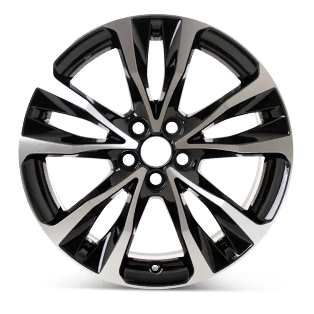 17 Inch Toyota Corolla Wheel Replacement - Machined Black Replica Rim 75208 4261102N10 - Perfect for Car Upgrades & Customization