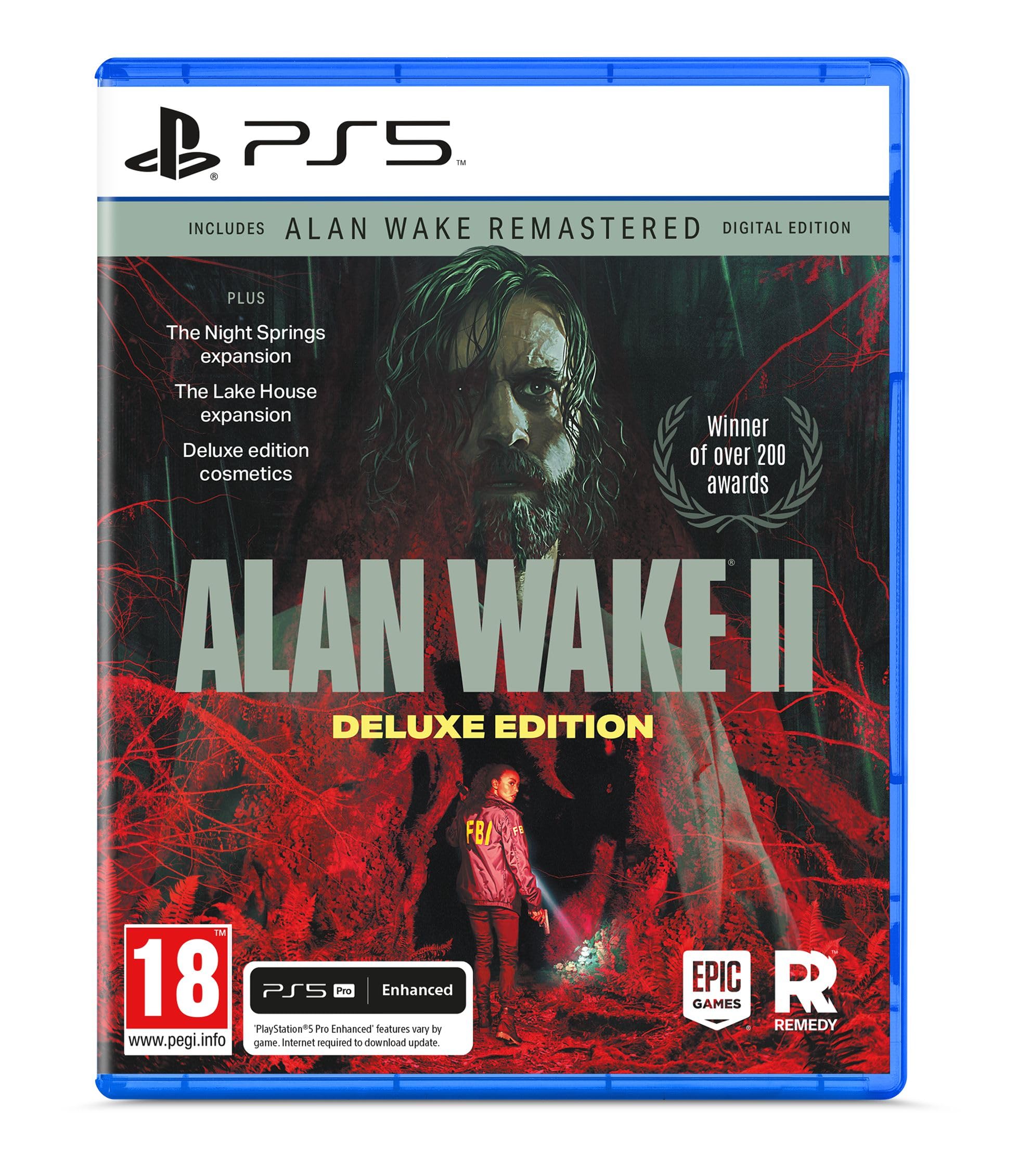 Alan Wake 2 Deluxe Edition for PS5 - Psychological Horror Game with Enhanced Graphics | Perfect for Horror Fans & Thriller Game Enthusiasts