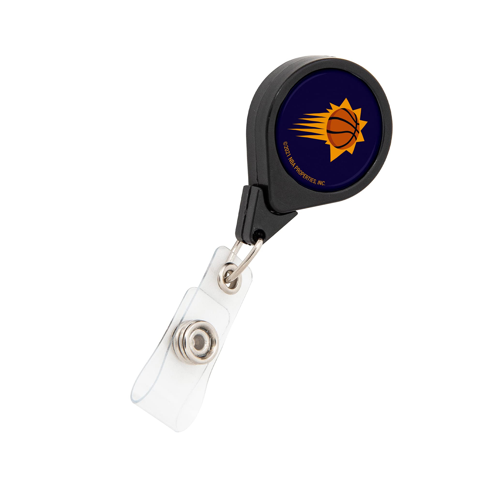 Phoenix Suns NBA Retractable Badge Holder - Desert Cactus Design A with Ticket Clip for Lanyard | Perfect for Work, School, Office & Game Day Accessories