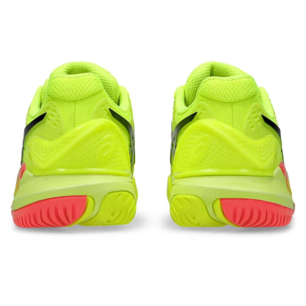ASICS Gel Resolution 9 Paris Edition Women's Tennis Shoes - Safety Yellow/Black | High-Performance Court Shoes for Women | Perfect for Tennis, Pickleball & Indoor Court Sports