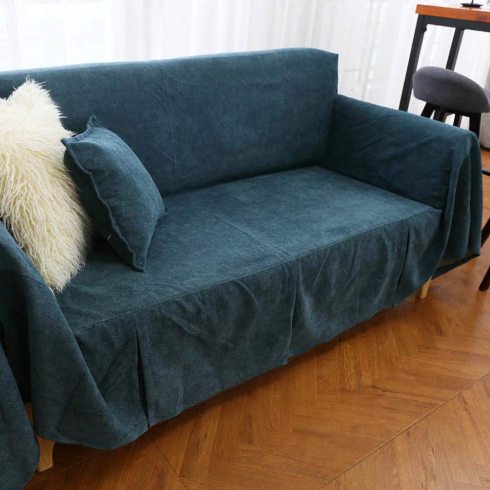 Premium Plush Sofa Slipcover - 1-Piece Anti-Slip & Scratch-Resistant Furniture Protector for Pets (Dogs & Cats) - Soft Stretchable Couch Cover for Living Room, Bedroom & Home Decor
