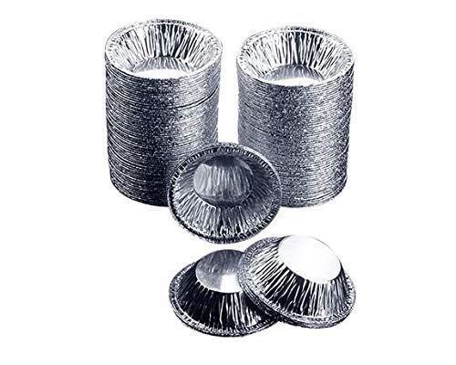 WOIWO 250 PCS Aluminum Foil Egg Tart Molds - Disposable Baking Cups for Cupcakes, Cookies, Pastries - Non-Stick Reusable Tartlet Pans for Home & Commercial Baking
